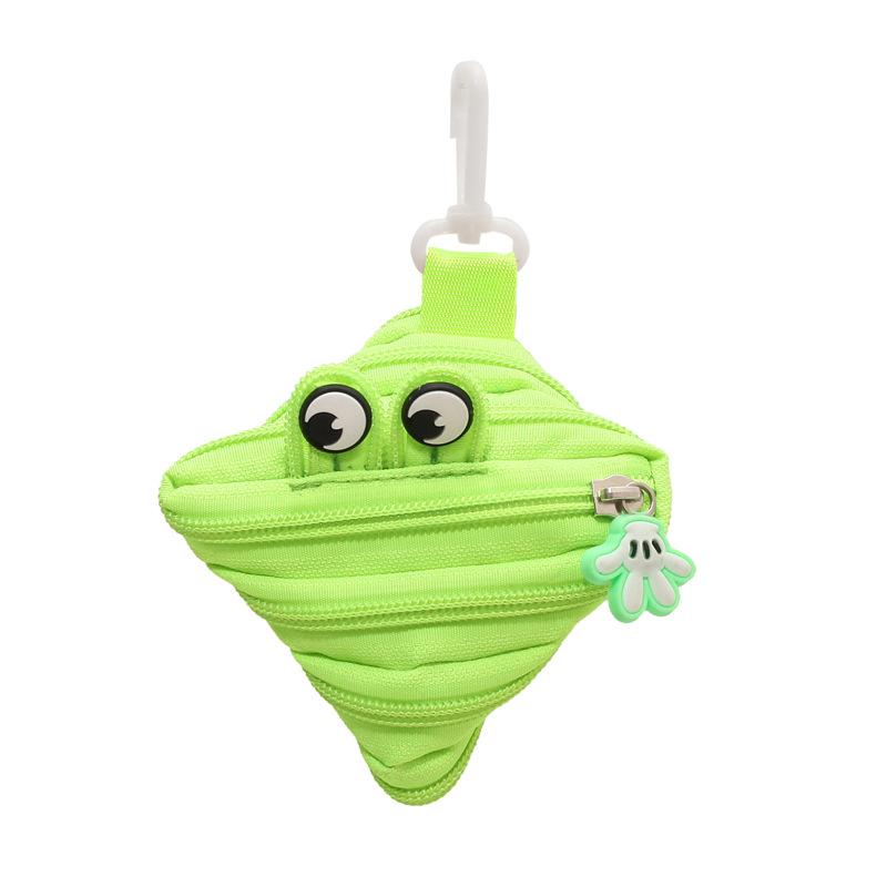 New Trendy Personalized Monster Storage Bag - Mini Cute Compact Zipper Pendant Pouch, Portable Hanging Decoration