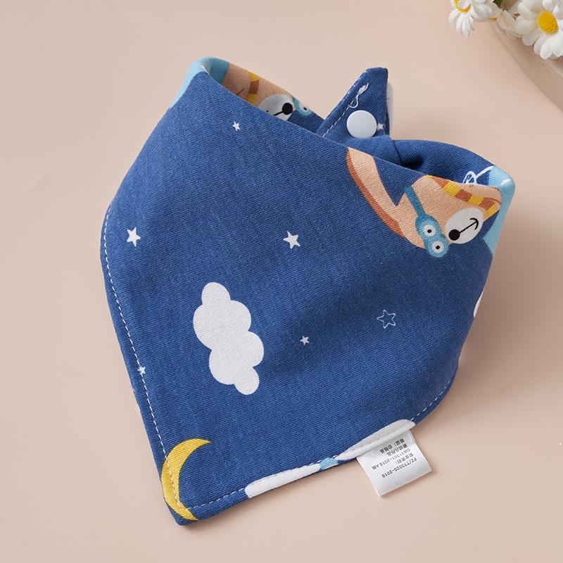Super Soft Cotton Infant Bib & Neck Warmer - Anti-Spit Up, Autumn/Winter Triangle Scarf
