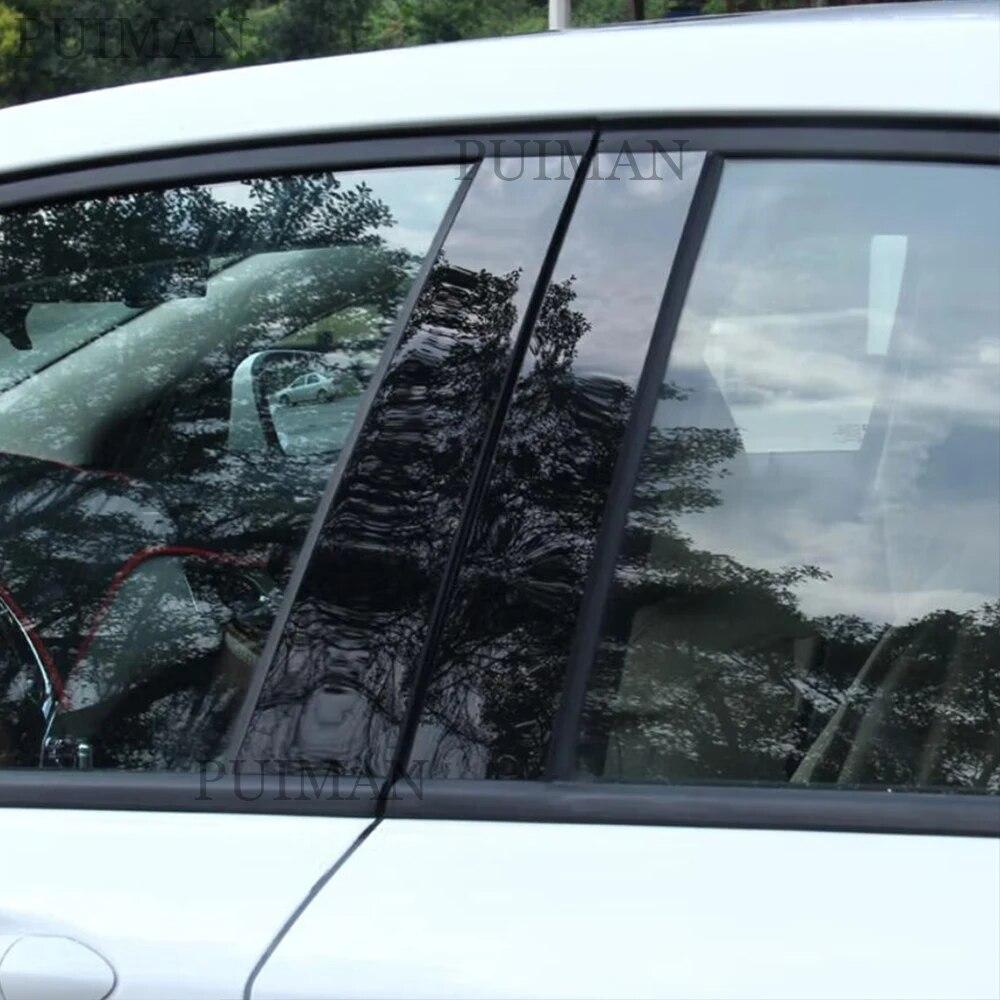 Car Central Middle Column PC Window Trims Decoration B C Pillar Strip For Chery Tiggo 8 / Tiggo 8 Pro 2018 - Accessories