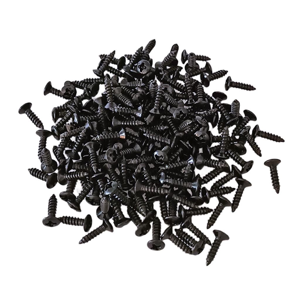 100Pcs Guitar Pickguard Screws Bass Pickguard Screws Set Guitar Mounting Screws for Electric Guitar Bass Pickguard