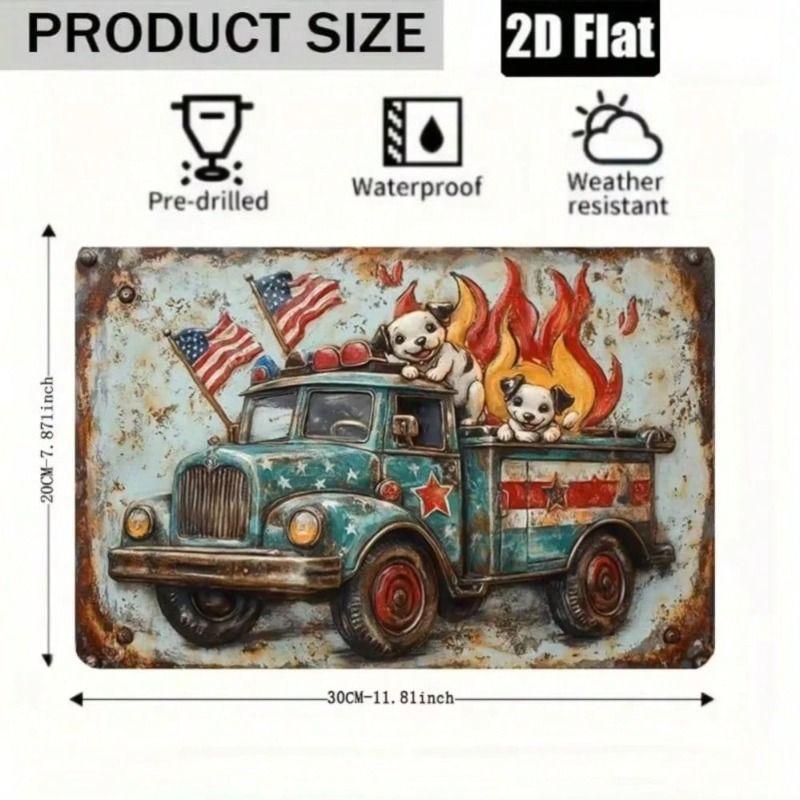 Decorative Metal Wall Sign 20x30cm Tin Sign Vintage Art