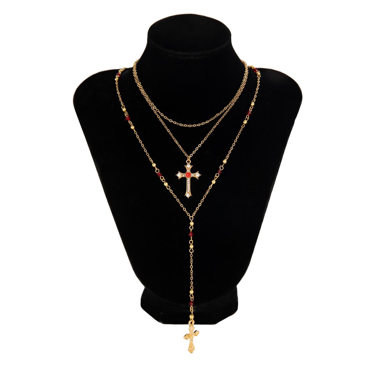 Bohemian Crystal Necklace Female Fringed Neck Chain Long Holiday Style Necklace Niche Jewelry specification