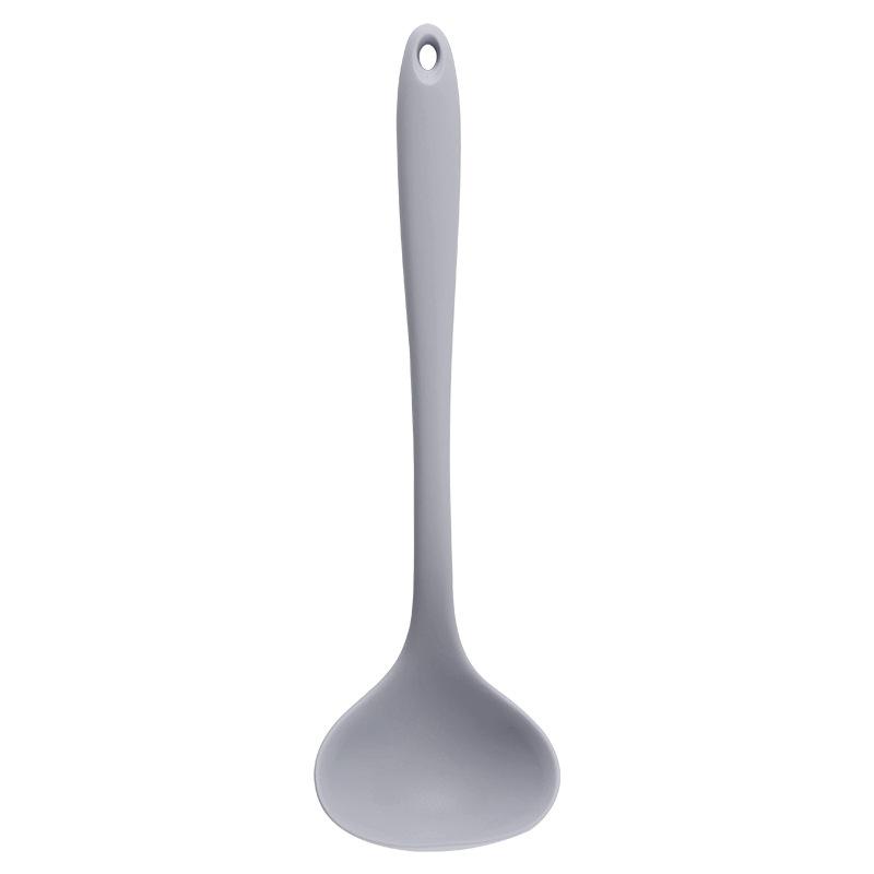 Long Handle Silicone Soup Spoon Large Ramen Noodles Tablespoons Pot Porridge Ladle Scoop Kawaii Japanese Kitchen Utensils