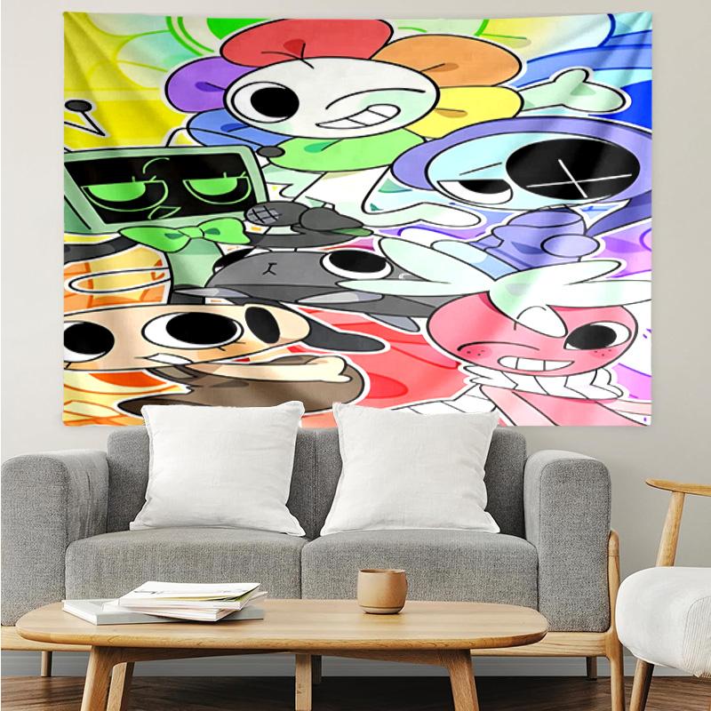 1PC Colorful Cartoon Dandy Tapestry Accessories Playroom Tapestry, for Bedroom,Livingroom, Dormitory Room Wall Decor Fan Birthday Gifts
