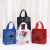 12/30pcs Spider Print Gift Bags Non Woven Tote Bags Halloween Party Favor Bags for Candy Gifts and Shopping