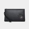 King Paul Men's Genuine Leather Envelope Clutch – Trendy Printed Handbag