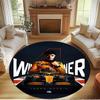 Lando Norris Print Round Rug, Washable Floor Carpet, For Entryway Dorm Laundry Room Office Study, Home Decor Birthday Christmas Gift