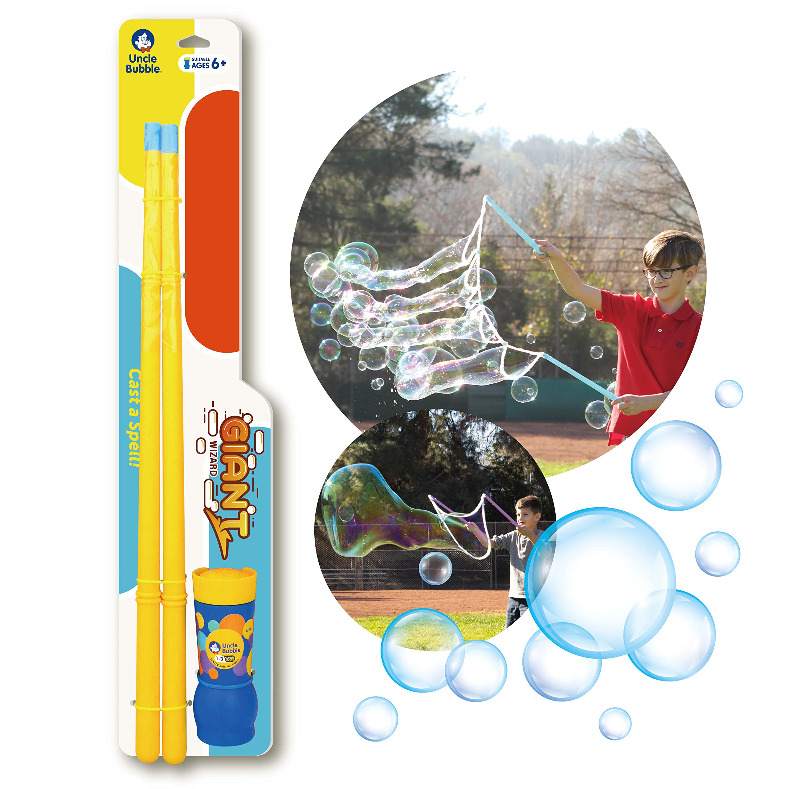 

Дядя Бабл Гигантский Волшебный Пузырь для Гигантского Набора, Большой, Детский, Игра,