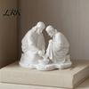 Small Desktop Religious Figurines 3D Printed Foot Washing Figurine Ornament, Statue, Premium Interior Ornaments Spiritual Table Decoration for