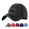 Baseball Baumwolle Waschnaht Genäht Bestickt Alphabet Tag Haar Bad Mode Trendige Kappen Hip Hop Urban Street Style Outdoor Verstellbar Trendig