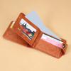 Retro Bifold Pocket Wallet Faux Leather Folding Wallet with Multi Card Slots Portable Card Holder Short Wallet for Men