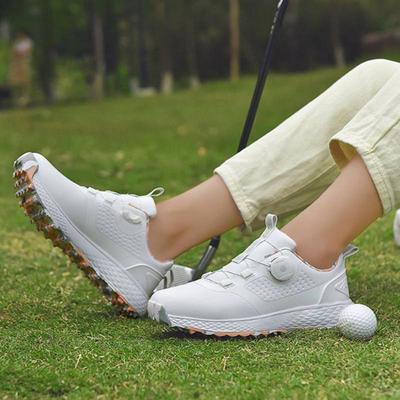 Men Women Professional Golf Shoes Ladies Tour Golf Shoes Classic Outdoor Waterproof Leather Sneakers