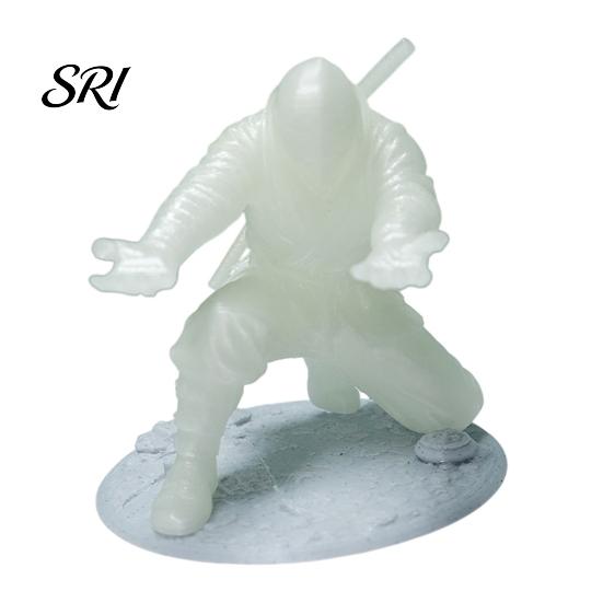 Desktop Pen Organizer Ninja Holder for Desk Kneeling Samurai Pencil Decor 3D Printed Gift Boys Students Office Workers Creative