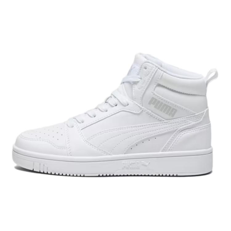 Puma Rebound V6 Casual Retro Shock Absorption Mid-Top Kids Sneakers Kids Sneakers White 393831-05