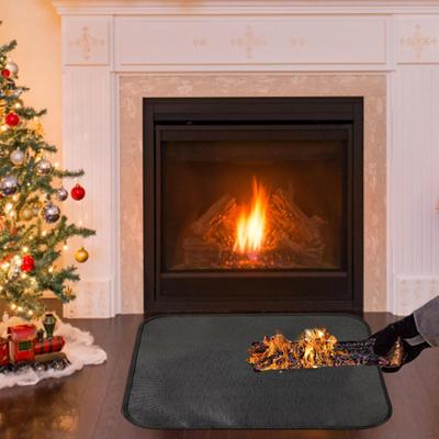 Fire Resistant Fireplace Mat BBQ Floor Protective Hearth Splatter Rug Waterproof High