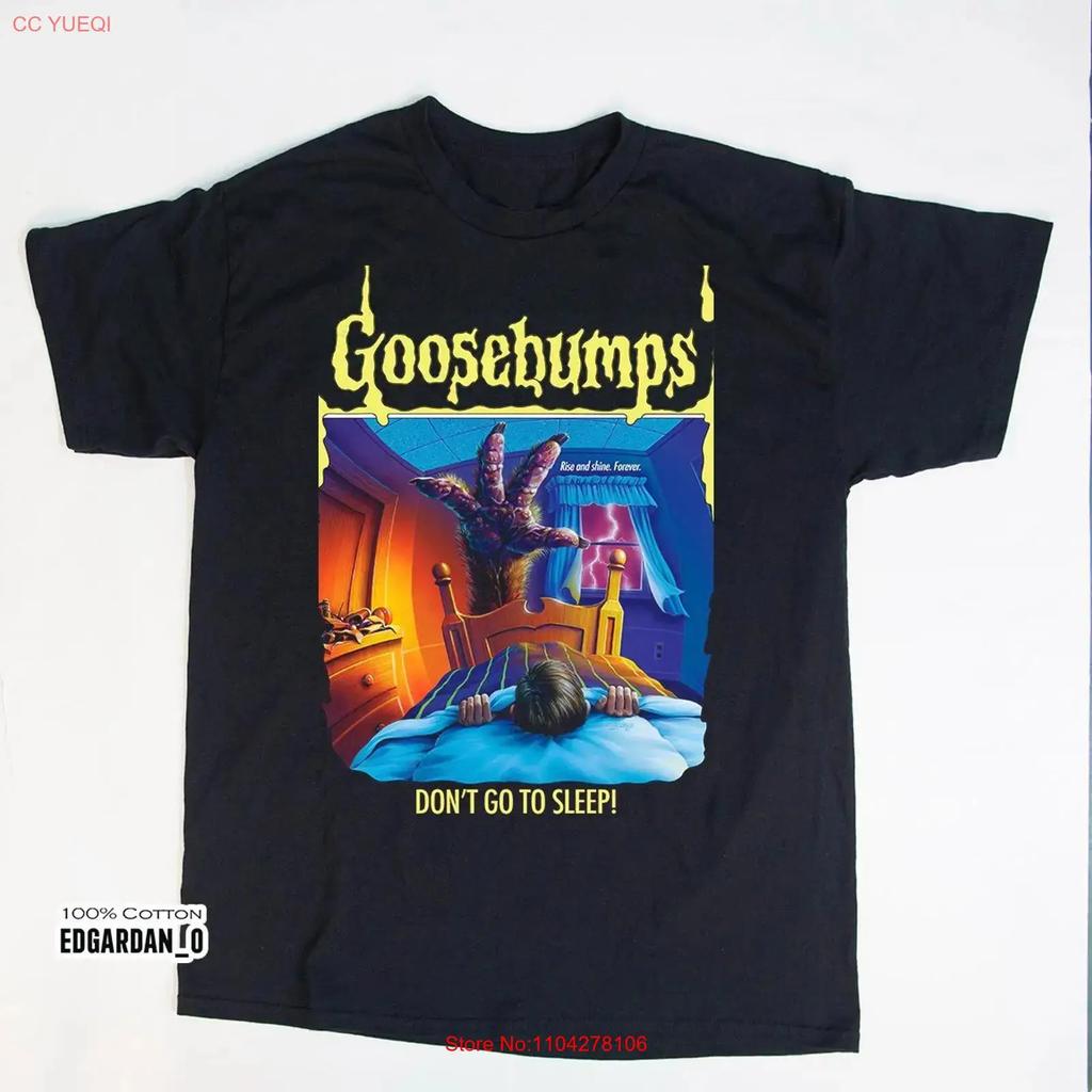 Goosebumps Don't Go to Sleep Halloween Black T shirt Size S 5XL vintage Washed homme Stretched graphic Casual Unisex