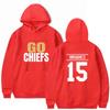 Men's Kansas City Hoodies GO CHIEFS Mahomes Name & Number Hoodies Sweatshirt Men Pullover