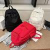 Schoolbag1011 New Simple Casual Backpack Unisex Outdoor Sports Student School Bag Large Capacity Travel Backpack