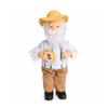 Christmas Shelf Accent Santa Figure for Entryway Table Use, Side Table Placement, and Indoor Seasonal Home Display for Holiday Shelf Use