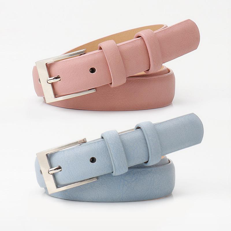 Belt Women'S Fashion Alloy Pin Buckle Women'S Belt Simple Casual Decoration Jeans Belt