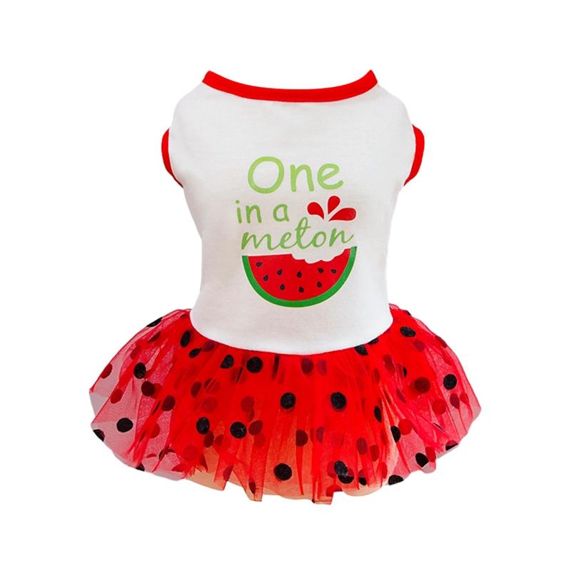 

Платье-пачка с фруктовым принтом для собак XL