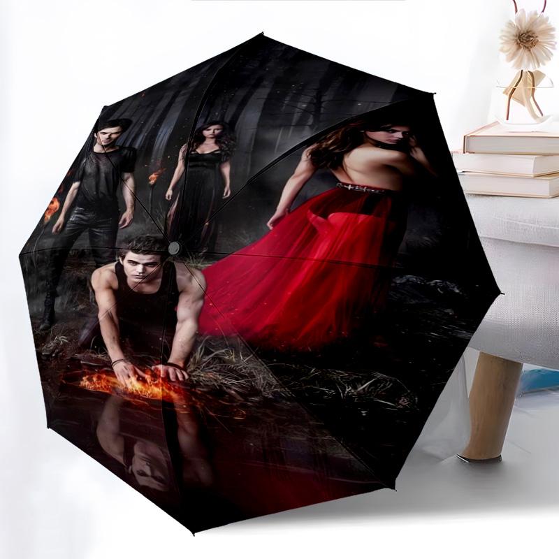 Forest Mystique Folding Umbrella 8 Paraphenoid Bones Durable Sun Umbrella Sun Umbrella Light