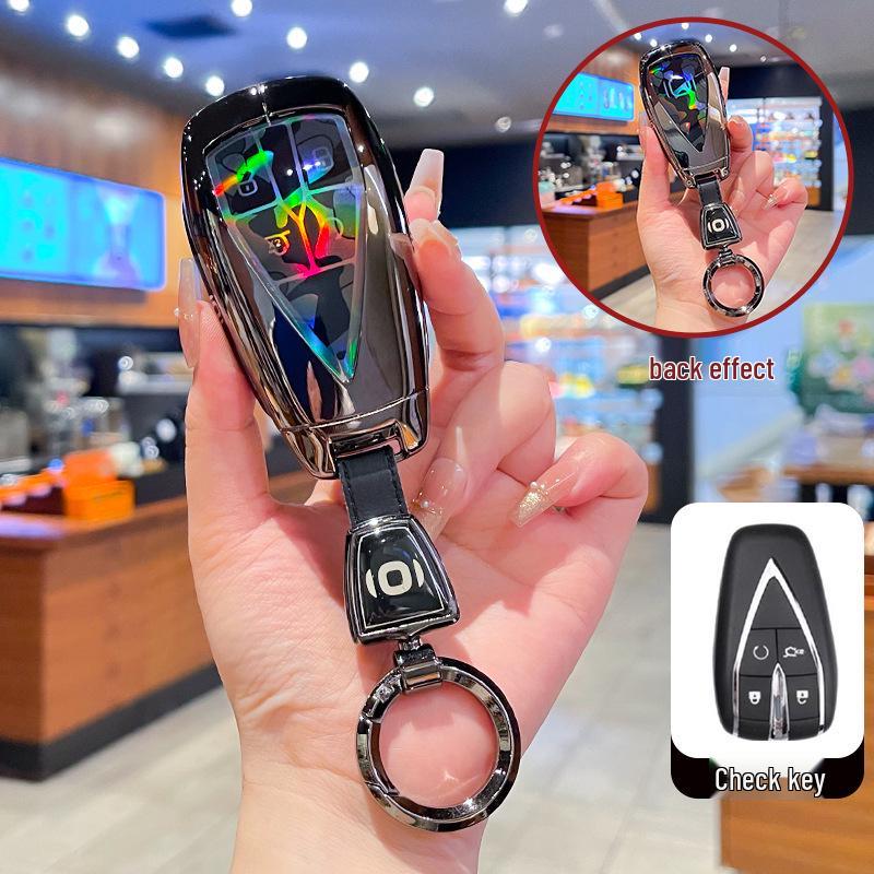 High-End Metal Key Cover for Changan Qiyuan A07 2025, A06 New Energy, and A05/A07 with Buckle