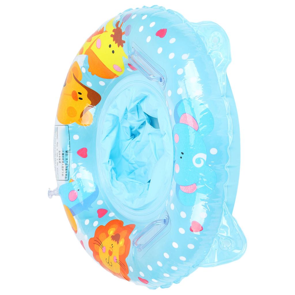 Swimming Float Inflatable Cartoon Animal Pattern Swimming Rings with Seat for 6‑36 Months Old Kids