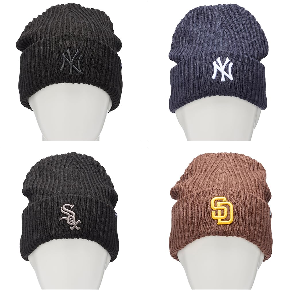 Forty Seven Dodgers Knit Free 47brand486 '47 Cap/Beanie, Men's, Size, Black/Navy,