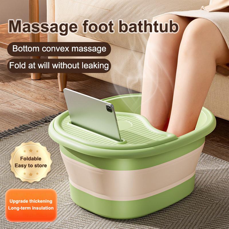 1Pcs Foldable Home Foot Bath Bucket Massage Foot Wash Leisure Health Bucket Foot Bath Basin Portable Foot Soak Foot Tub
