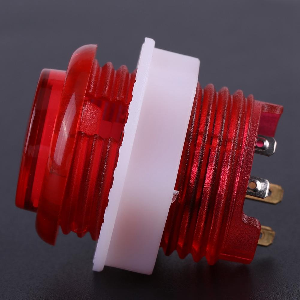 5PC Set LED Illuminated Push Button with Microswitch for Arcade Game