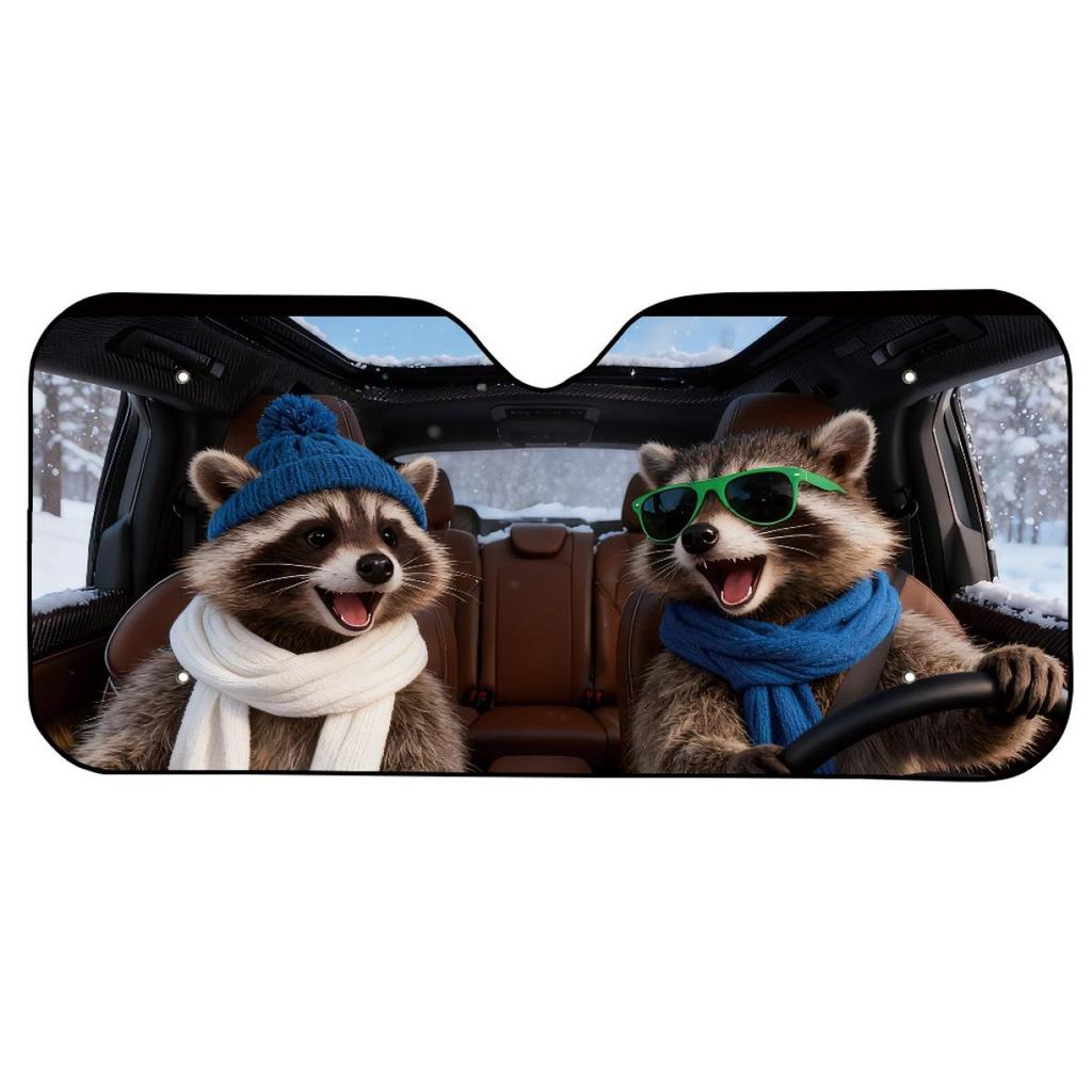 Custom Print Universal Foldable Car Sunshade: Aluminum Foil Blackout Curtain for Front Window