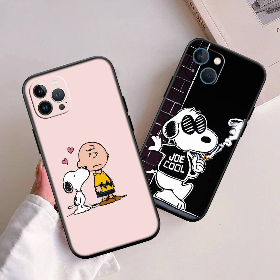 Cartoon Snoopy Case for Samsung A06 A35 A25 A24 A15 A05S A05 M55 M35 M15 A02 A12 A13 A10 A16 A20 A30 A22 A31 A32 A33 A42 A50