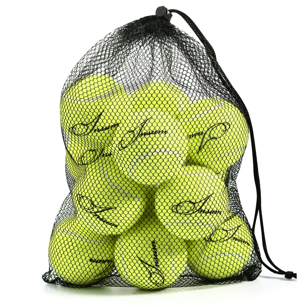 Pet Dog Tennis Ball 12pcs/Mesh Bag for Easy Carry Multiple Color Options Advanced Training for Beginner Practice Dog Toy