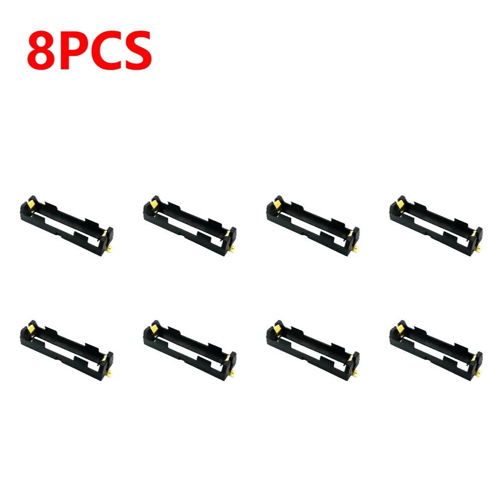1-10pcs 18650 SMT Battery Holder 18650 SMD Battery Box With Bronze Pins Rechargeable Battery Holder Clip Storage Case Power Bank