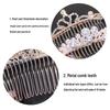 Non-Slip Crystal Pearl Hair Comb - Elegant Summer Headdress for Women