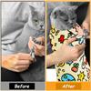 BABORUI Cat Grooming Wrap for Cutting Nails - Self-Adhesive Cat Swaddle Wrap with Nail Clipper, Anti-Scratch Cat Burrito Wrap for Nail Trimming, Cat