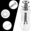 Toilet Lid Fixing Screw Replacement Fitting Kit with Nut Cover for WC Pan Bathroom Hardware Toilet Cover Screws Accessories 4PCS
