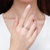 Modian Sparkling 925 Sterling Silver Heart 1CT Clear CZ Finger Rings for Women Classic Luxury Wedding Accessories Jewelry