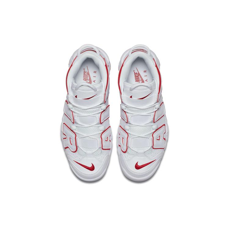 New Nike Air More Uptempo White Varsity Red Outline 921948-102
