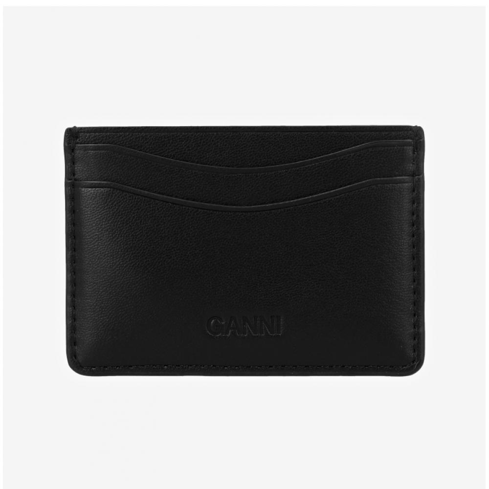 Ganni Bow Card Wallet Puppy Logo A7035 099