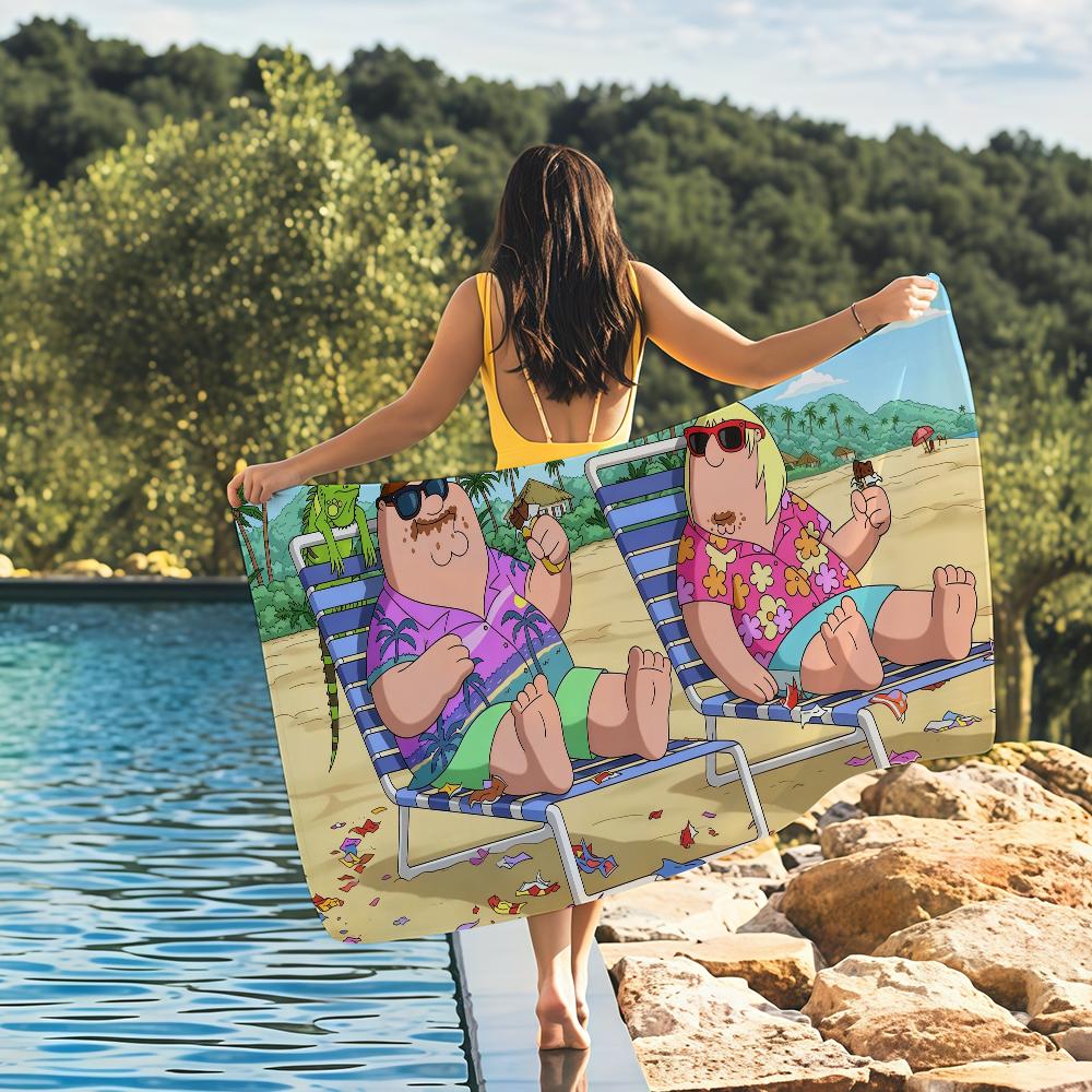 Funny tv F-Family G-Guy Towel Drying Bath Towel Applicable To Light Swimming Camping Yoga Beach Out