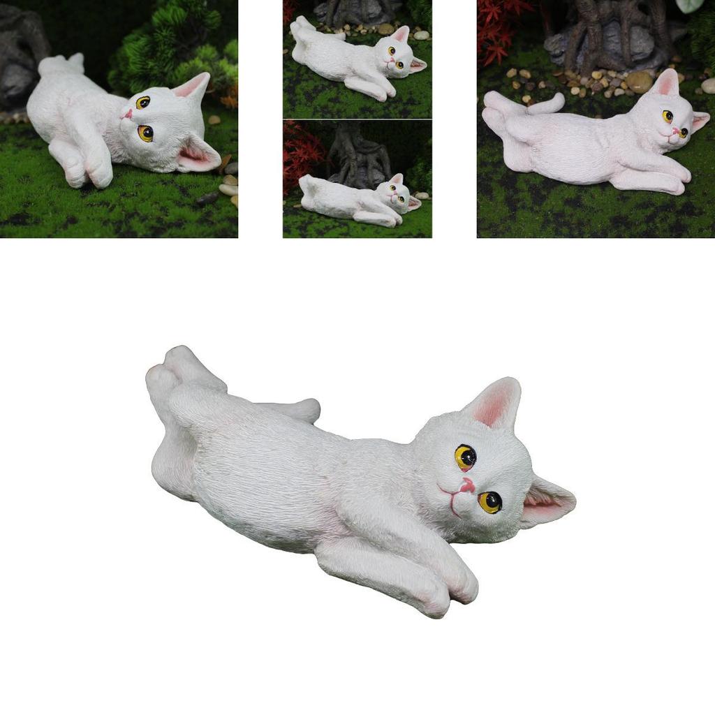 Entzückende Katze Harz Schreibtischornament Für Wohnzimmerdekoration Geschenk Für Alle Anlässe