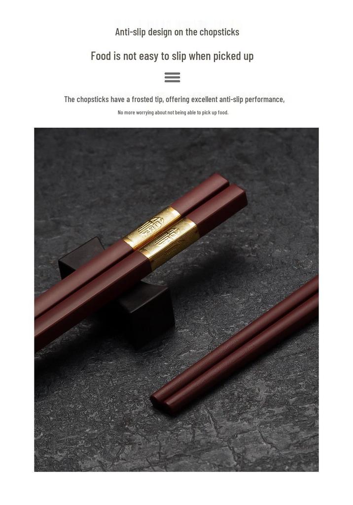 High-Temperature Resistant Alloy Chopsticks and Serving Spoon for Restaurants and Catering
