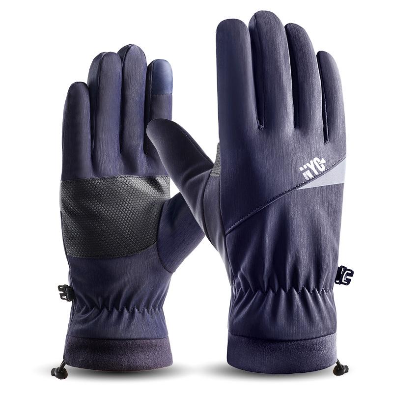 

2024 Перчатки с сенсорным экраном на флисовой подкладке: Теплый, Водоотталкивающий, Ветрозащитный для Велоспорта и Лыж на Открытом Воздухе One Size