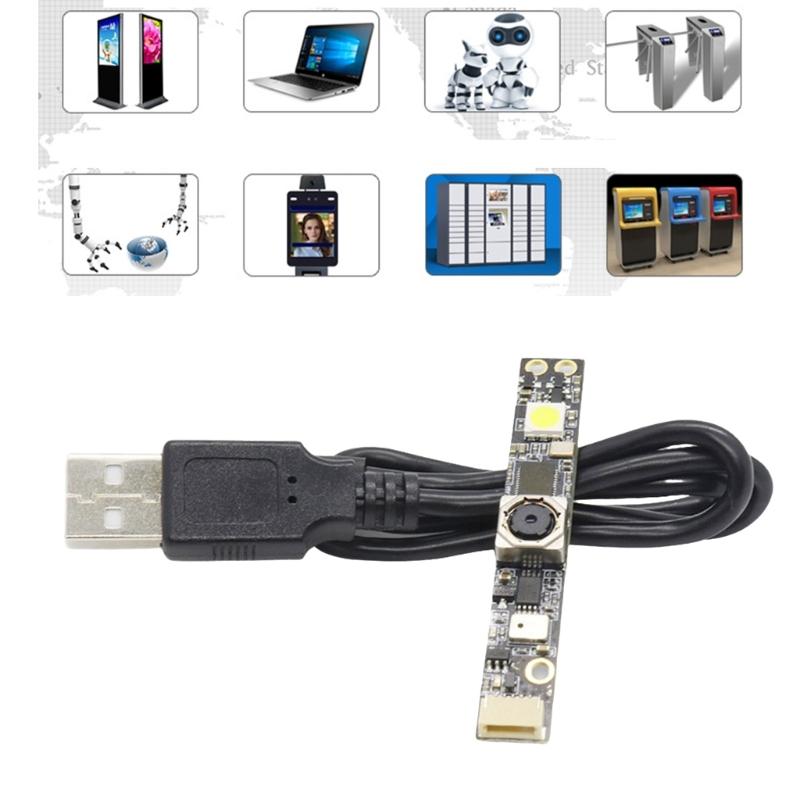 5MP USB Camera OV5640 Sensoring Support 2592x1944 for RPi Small Size with Microphone Easy Installation