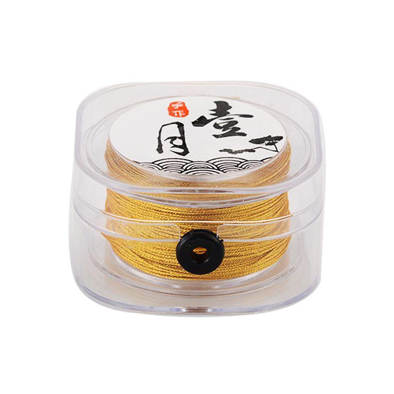 

нет. 71.5 0.6мм Нефритовая нить Ручная работа Плетеный шнур Ремешок Плетеная веревка Леска 73 Линия Шифрованная Ювелирные изделия Красная веревка Нейлоновая нить 6 strands of gold wire 0.5mm60 m