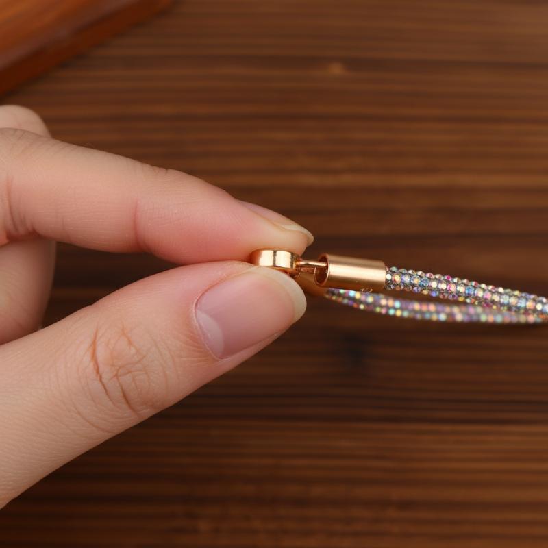 Universal Phone Lanyard with Luxury Metal Clip Short Chain Detachable Strap for Everyday Casual or Professional Use