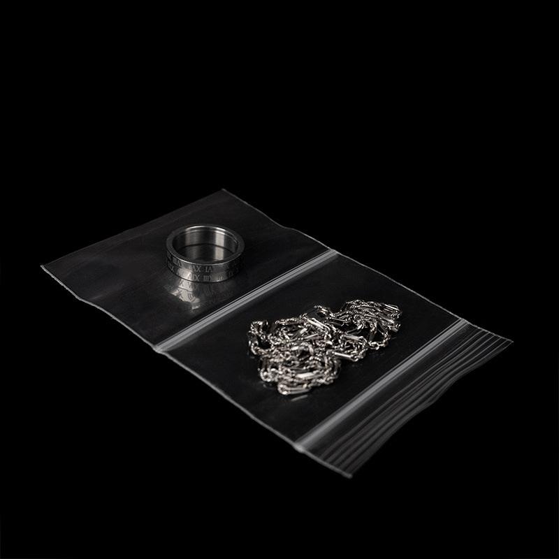 Double-Chamber Transparent Ziplock Bags, Pack of 200, Perfect for Storing Jewelry & Decorative Items