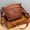 Borsa a tracolla da donna in pelle morbida Nuova borsa da donna retrò di grande capacità a scomparti multipli Borsa monospalla multi tasca